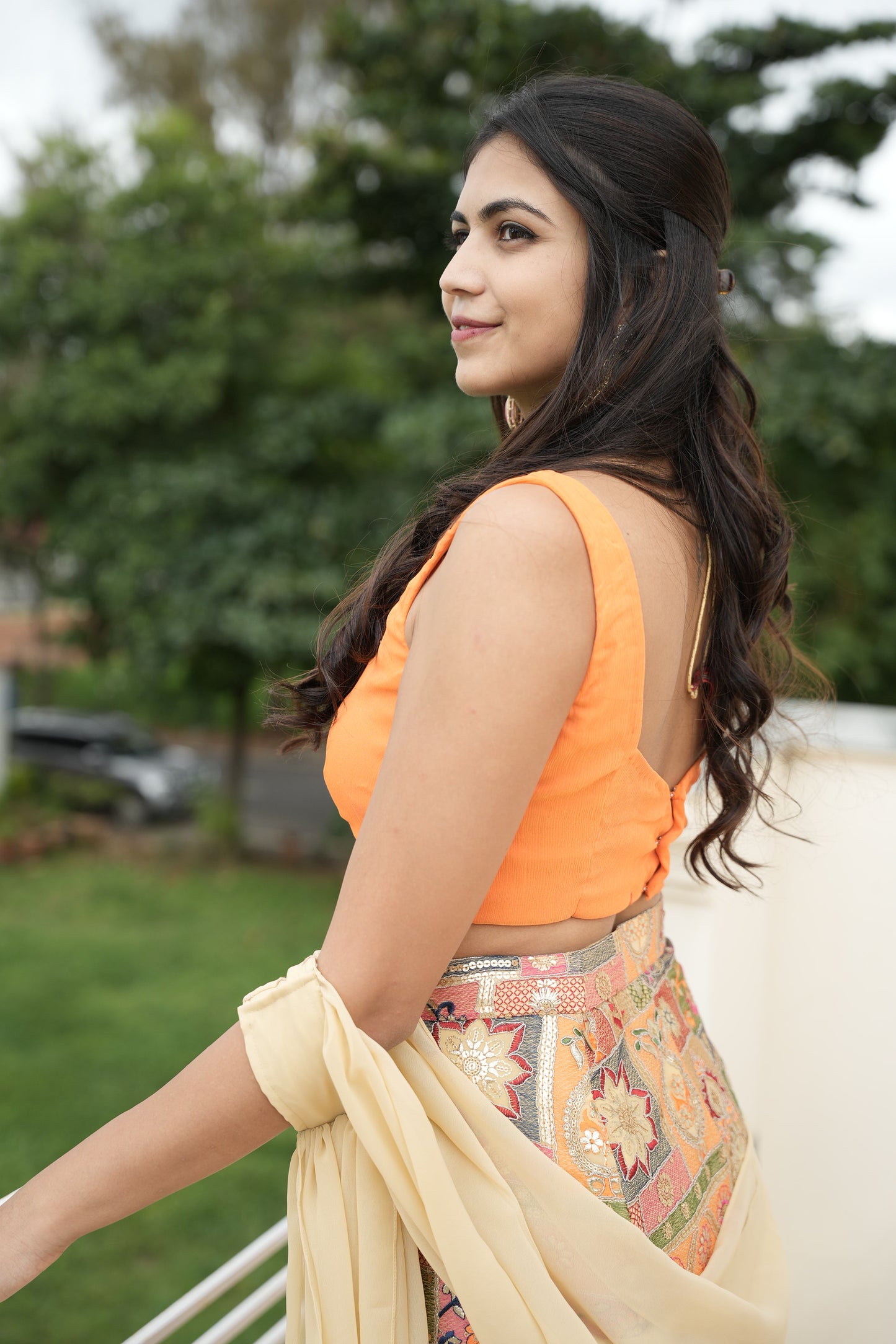 Sunset Set (Elbow Draped Dupatta)