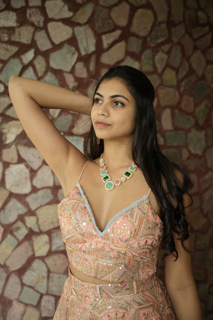 Princess Set (Spaghetti Strap Crop Top)