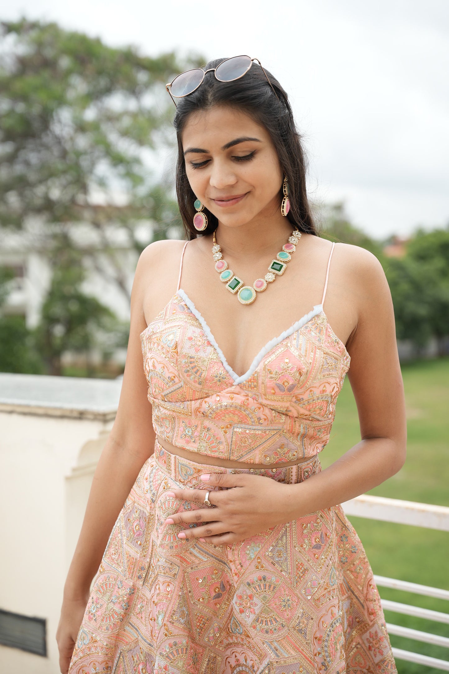 Princess Set (Spaghetti Strap Crop Top)