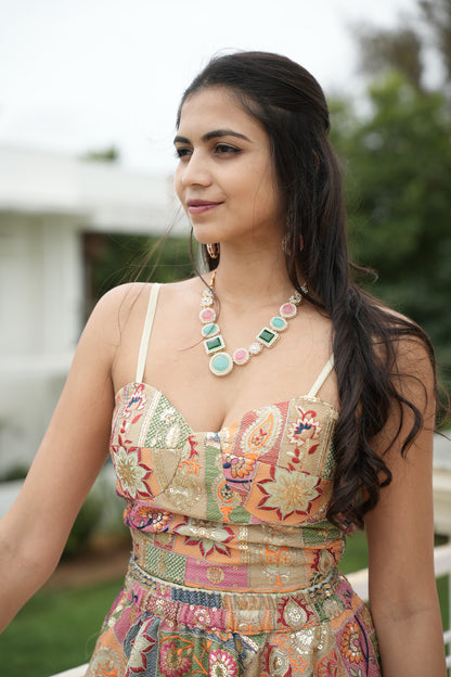 PistaPop Set (Bustier Sleeveless Blouse)