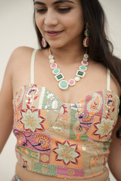 PistaPop Set (Bustier Sleeveless Blouse)