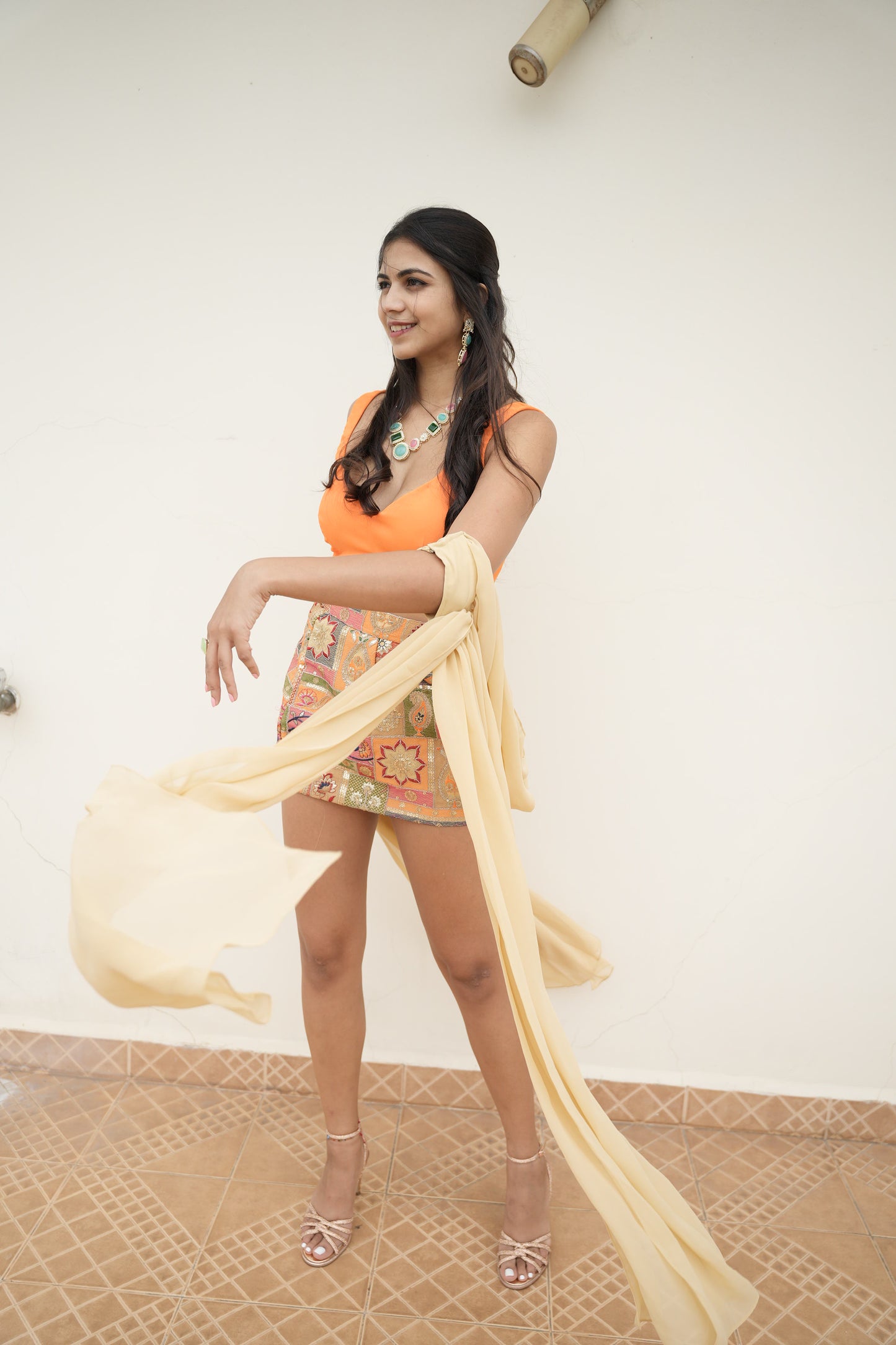 Sunset Set (Elbow Draped Dupatta)