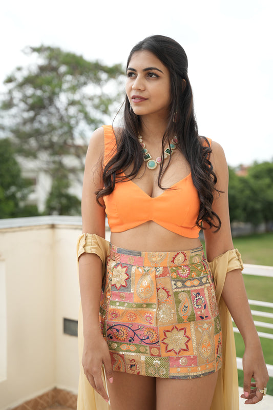 Sunset Set (Bodycon Mini Skirt)