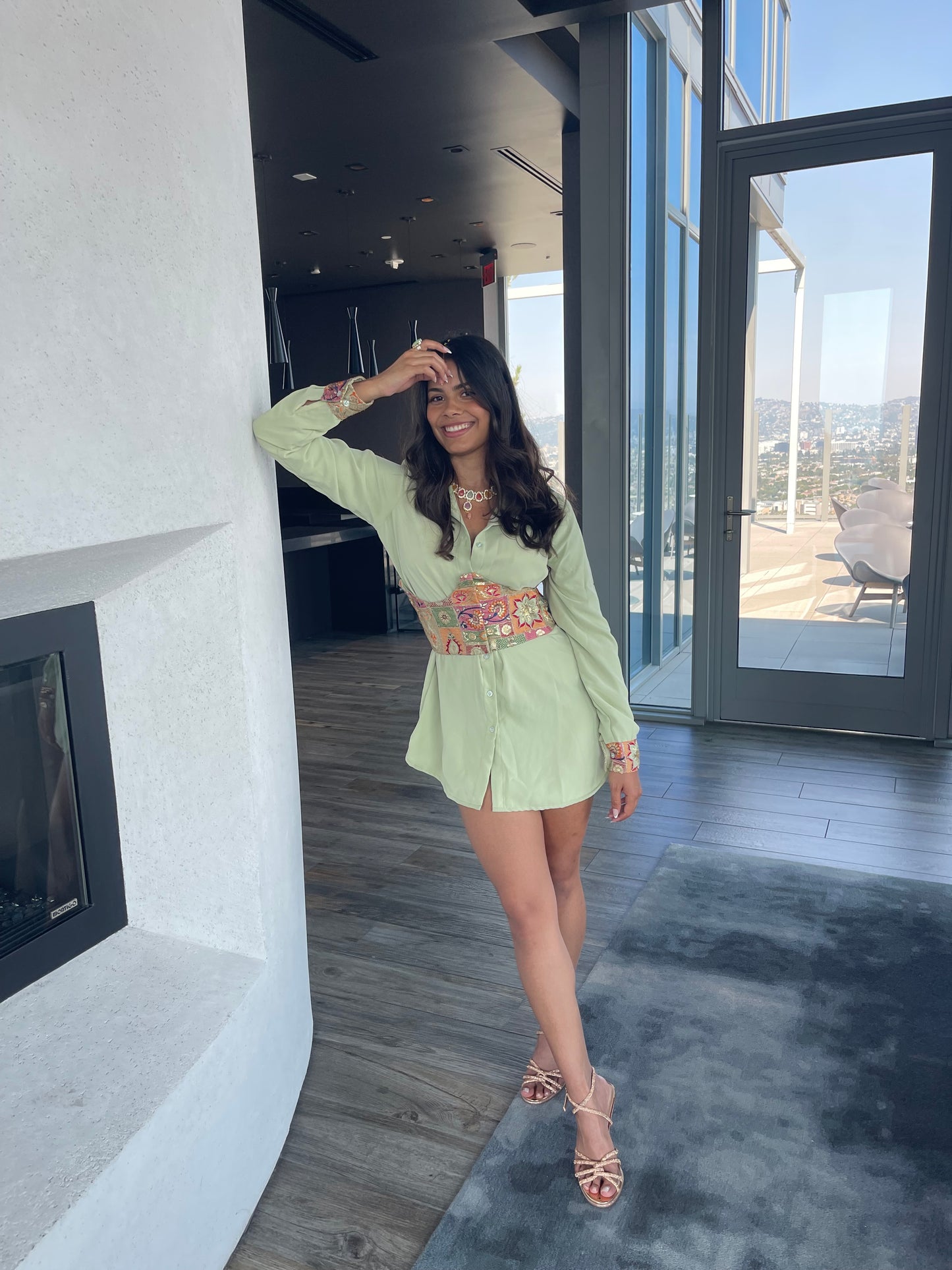 Seafoam Set (Shirt Dress)