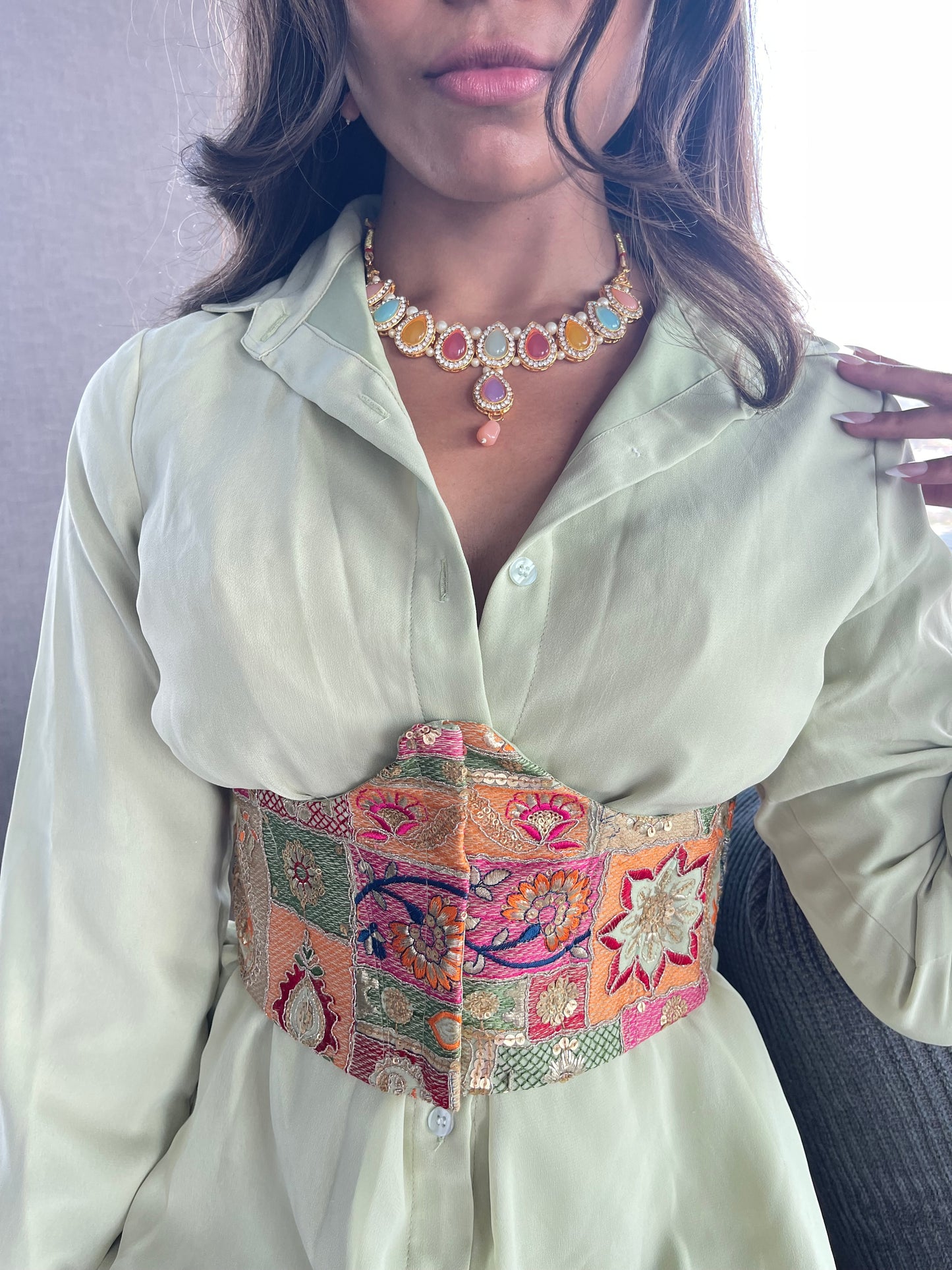 Seafoam Set (Shirt Dress)