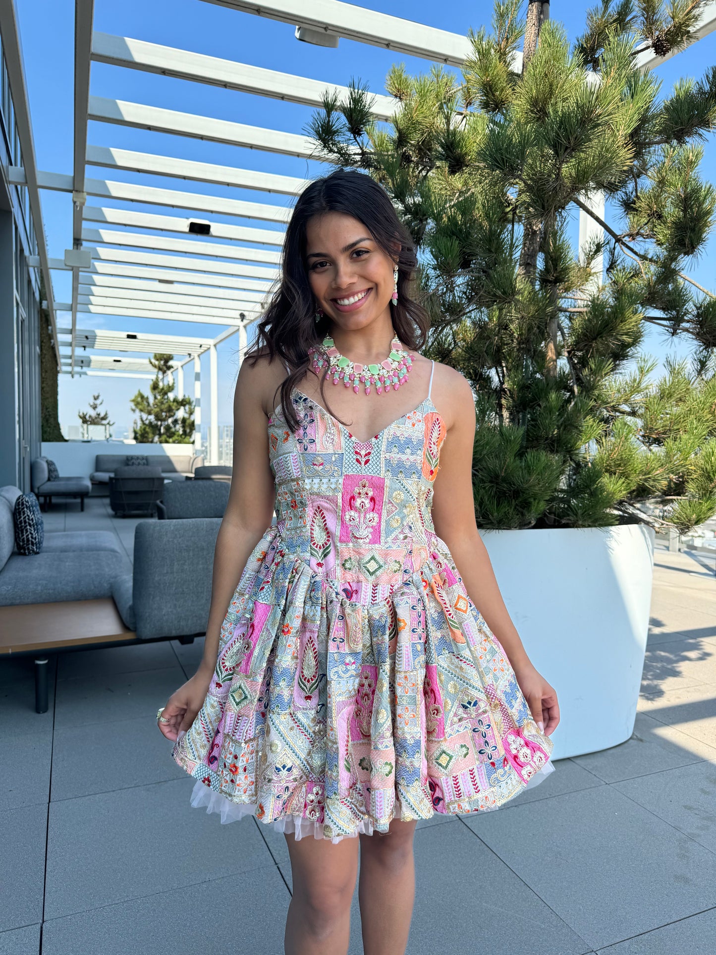 Glory Sleeveless Mini Dress