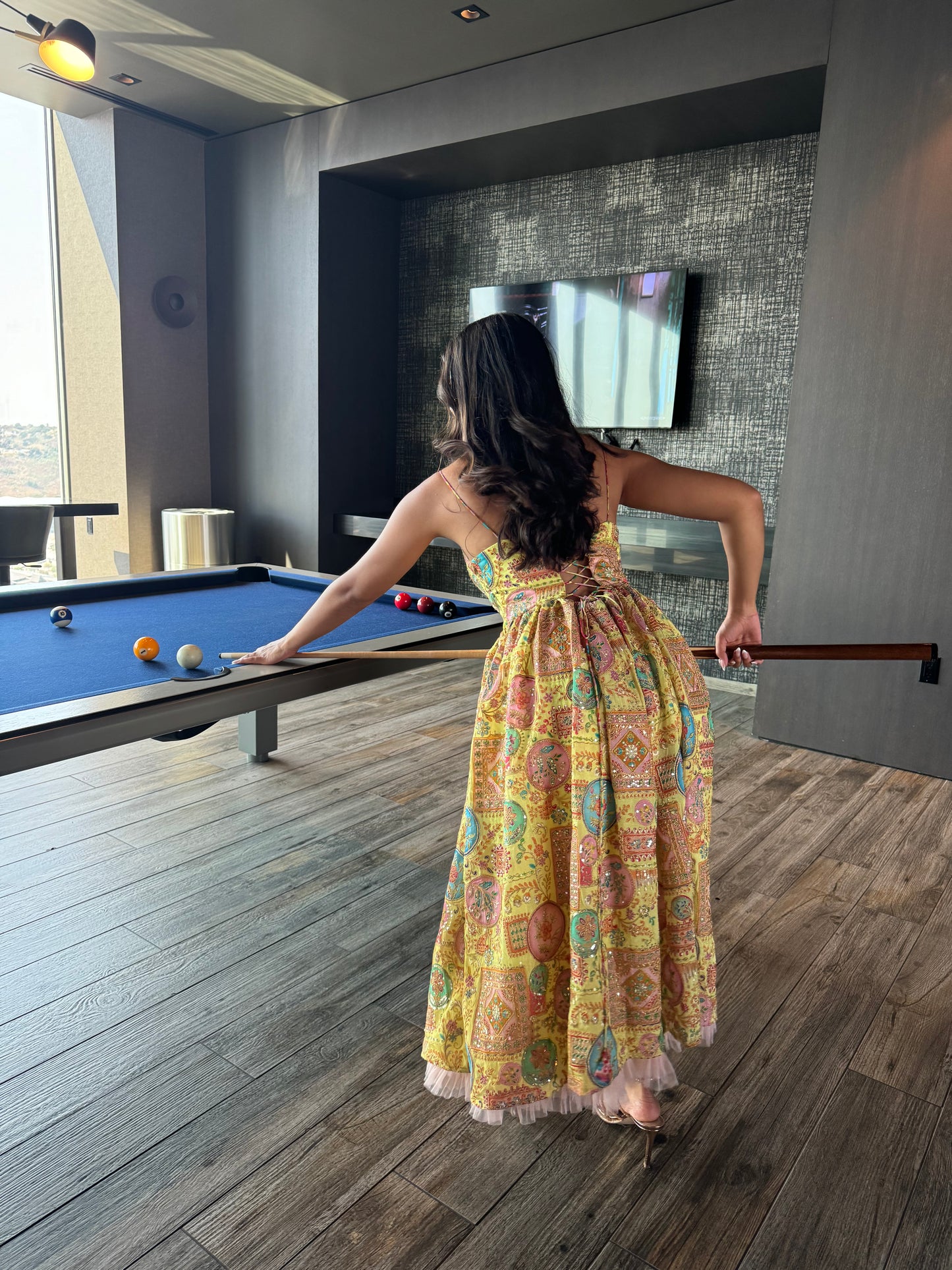 Sunrise Sleeveless Midi Dress