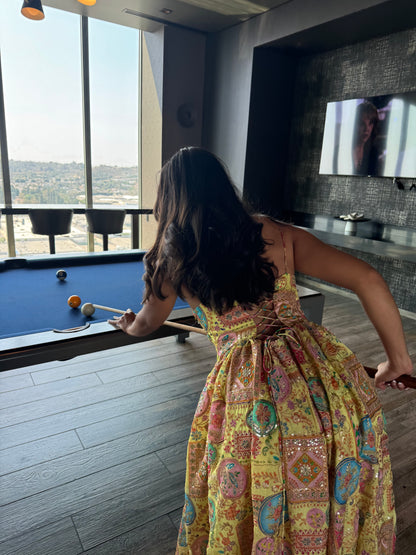 Sunrise Sleeveless Midi Dress